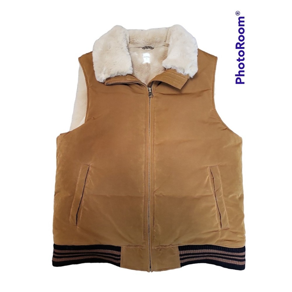 Billy Reid 1940s VTG Retro Hunting Shooting Varsity Fur Down  Vest Ranch Large
